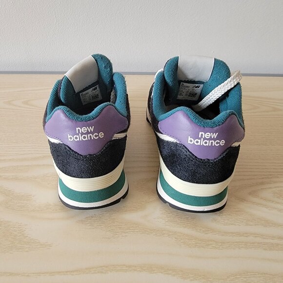 New Balance 574 PC574NV1 Black Purple Teal Little Kid's Shoes Size 12W - Picture 4 of 6